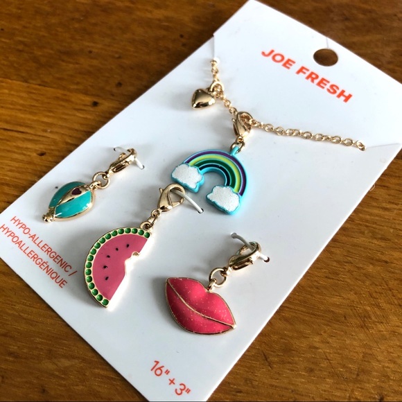 ✨2/$15-Joe Fresh Necklace w. Interchangeable Pendants - Picture 3 of 6